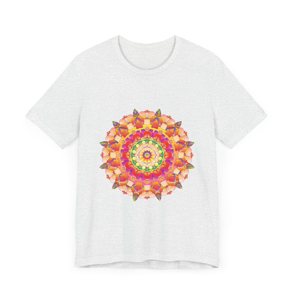 Vibrant Mandala T-Shirt featuring intricate and colorful design, perfect for adding a pop of color to your wardrobe