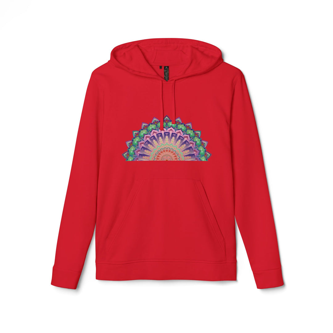 Cozy and stylish Pastel Mandala Fleece Hoodie by Adidas, perfect for chilly days