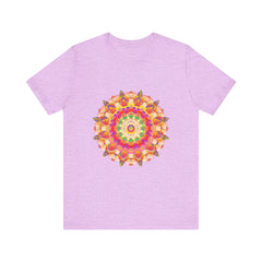 Vibrant Mandala T-Shirt featuring a colorful and intricate design, perfect for adding a pop of color to your wardrobe