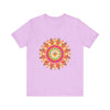 Vibrant Mandala T-Shirt featuring a colorful and intricate design, perfect for adding a pop of color to your wardrobe