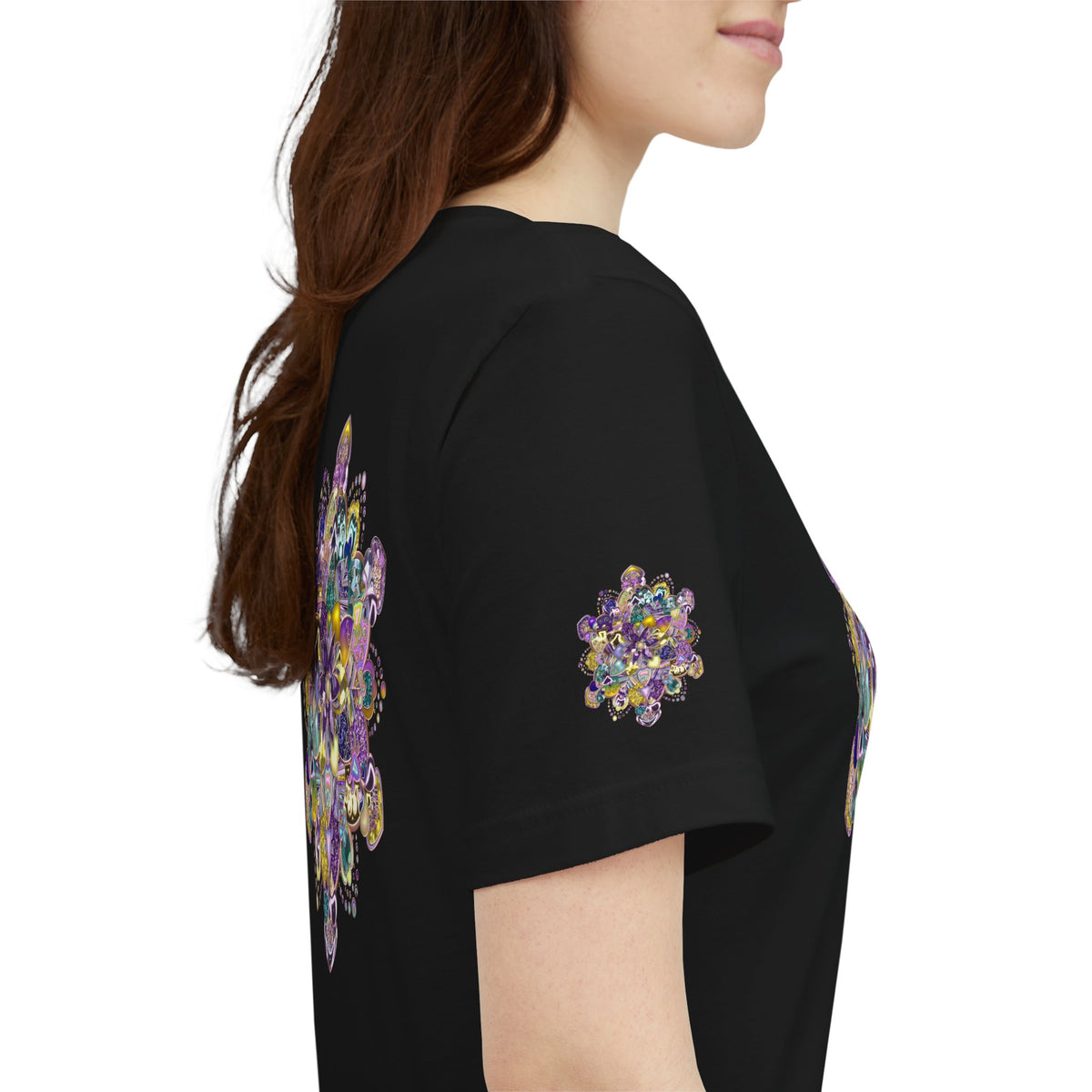 Unisex Floral Jewel Mandala T-Shirt