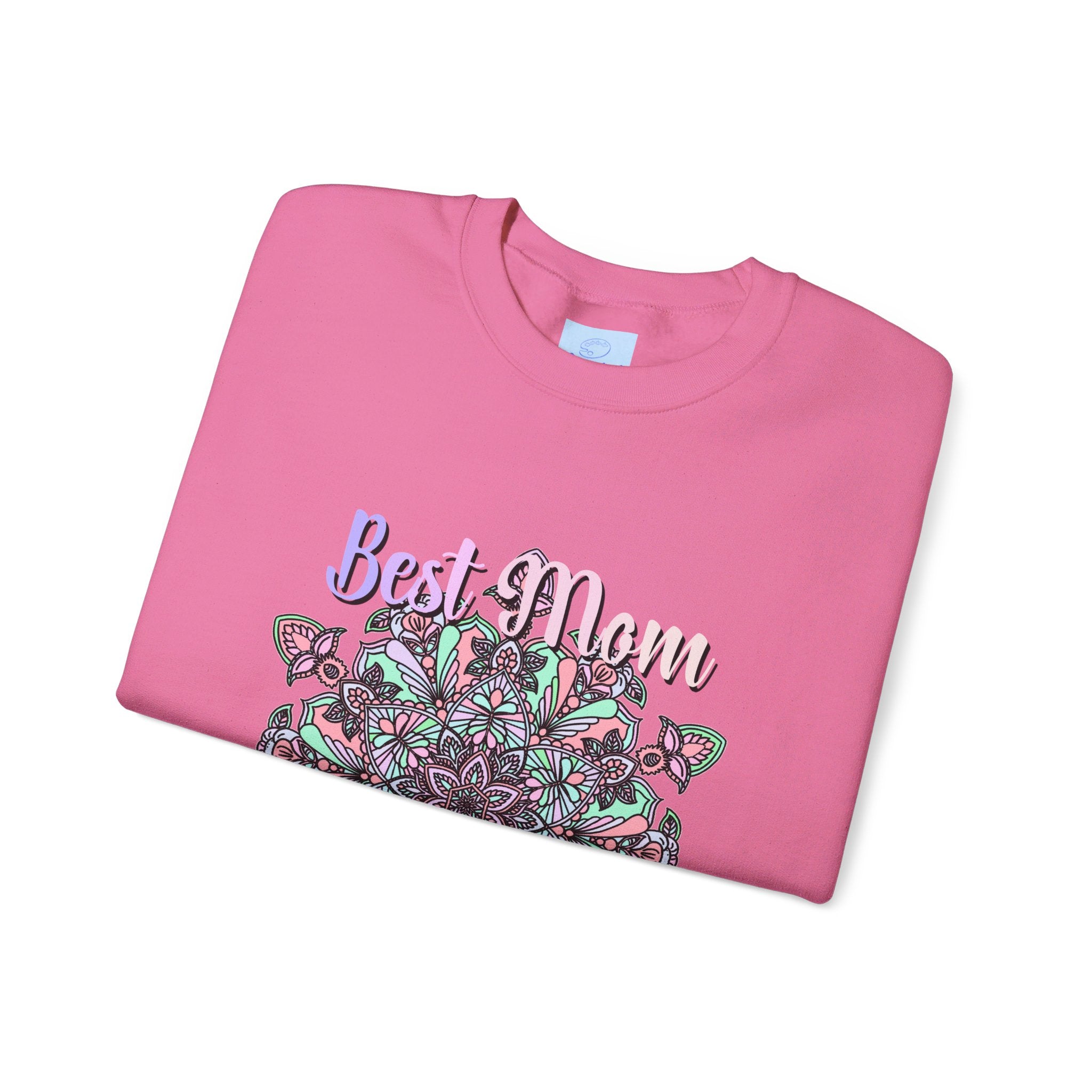 Unisex heavy blend crewneck sweatshirt with 'Best Mom Ever' design - perfect birthday gift for mom