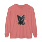 Mystische schwarze Katze – Langarm-T-Shirt