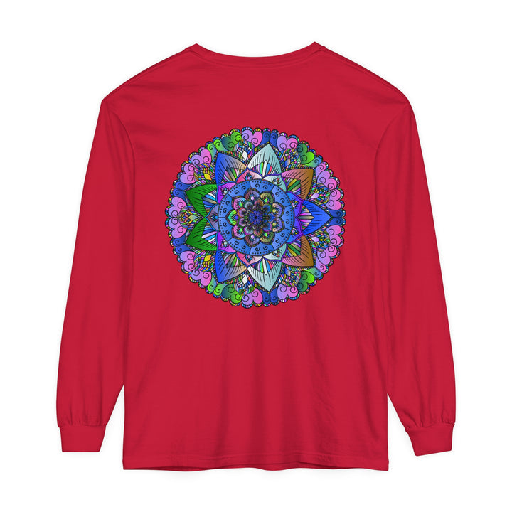  Long Sleeve T-Shirt with Beautiful and Detailed Mandala Illustration