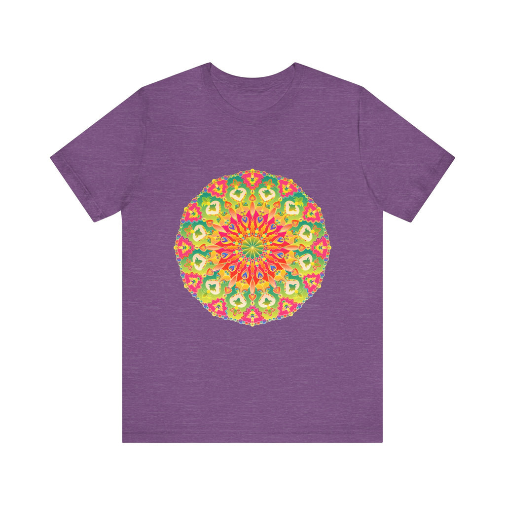 Vibrant Mandala Tee with colorful and intricate design perfect for casual wear