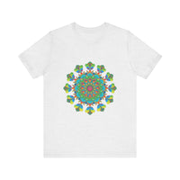 Vibrant and colorful Psychedelic Mandala Tie Dye T-Shirt with intricate design