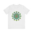Vibrant and colorful Psychedelic Mandala Tie Dye T-Shirt with intricate design