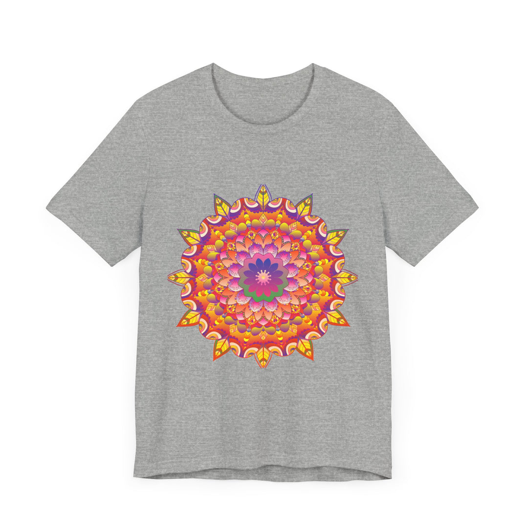 Vibrant Mandala Tee featuring intricate psychedelic art and vibrant colors