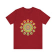 Vibrant Mandala Tee featuring a colorful and intricate design, perfect for adding a pop of artistic flair to your wardrobe