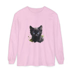 Mystische schwarze Katze – Langarm-T-Shirt