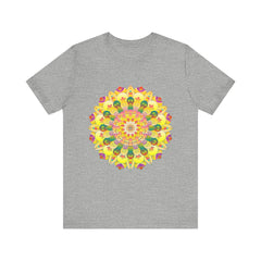 A beautiful and colorful Vibrant Mandala Tee representing spiritual peace and harmony for a serene and peaceful appearance