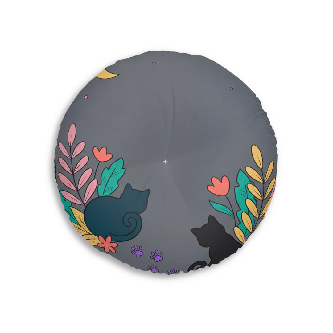 Cozy Cat Nap Floor Pillow - Boho Cat Cushion