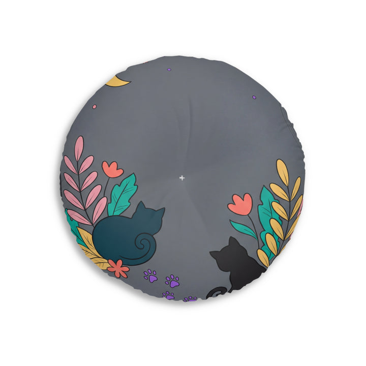 Cozy Cat Nap Floor Pillow - Boho Cat Cushion