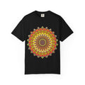 Sunburst Mandala T-Shirt — Vibrant Floral Boho Graphic Tee