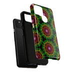 Artistic Mandala Phone Case with Bold Patterns and Modern Flair