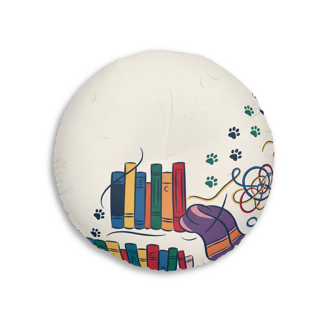 Cuscino da pavimento per gatti Dark Academia — Cuscino da studio accogliente