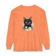 Black Cat Watercolor Floral Unisex T-Shirt with vibrant floral design and comfortable fit