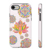 Beautiful light pink lotus flower mandala design phone case for a stylish and elegant look