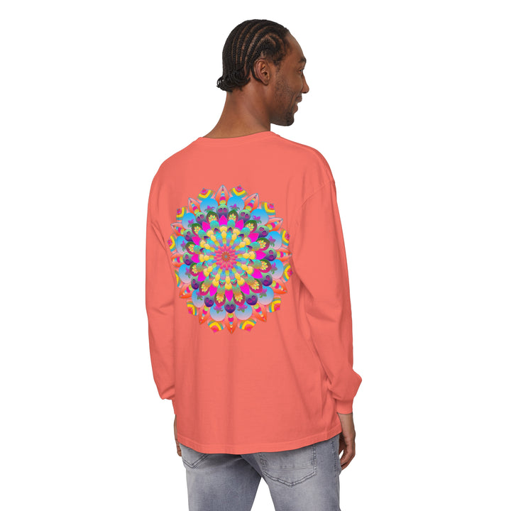 Colorful Mandala Long Sleeve T-Shirt - Psychedelic Art 62