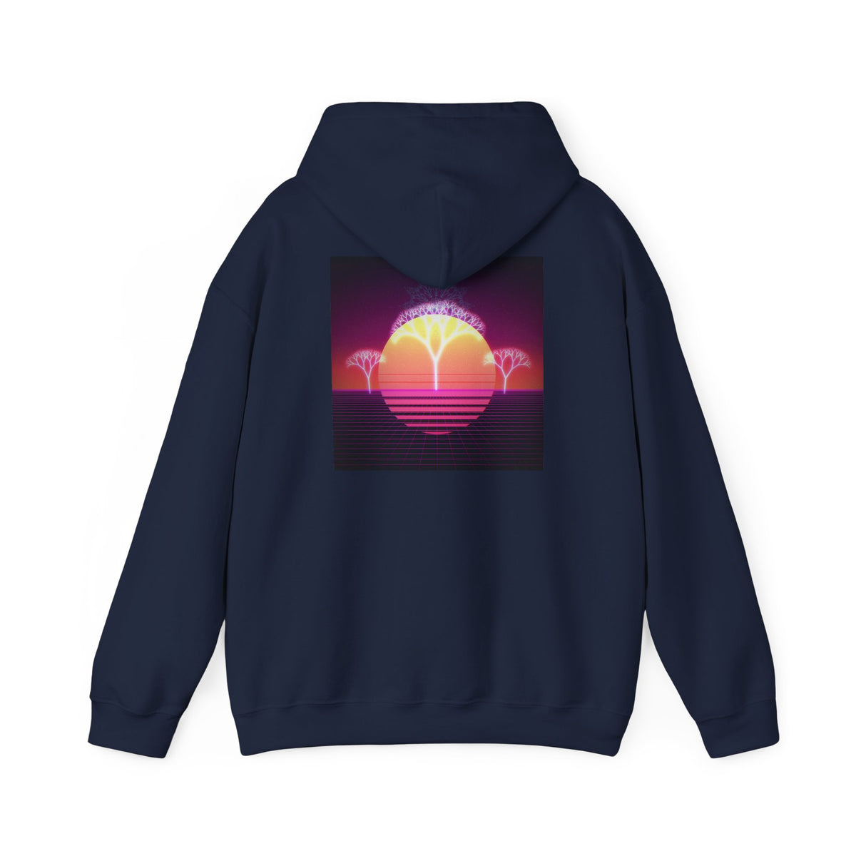 Felpa con cappuccio Retro Sunset Tree of Life