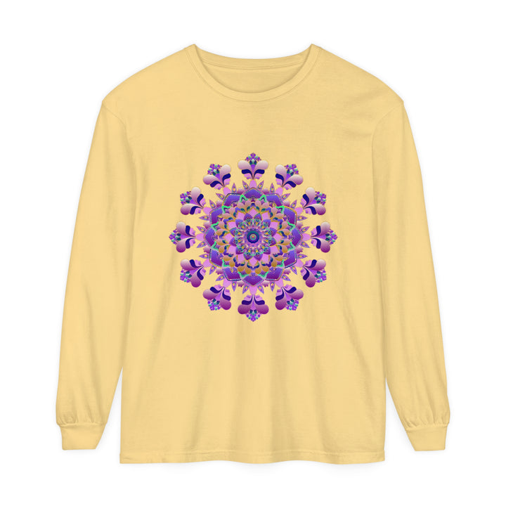 Long sleeve t-shirt with beautiful, intricate mandala design for all genders