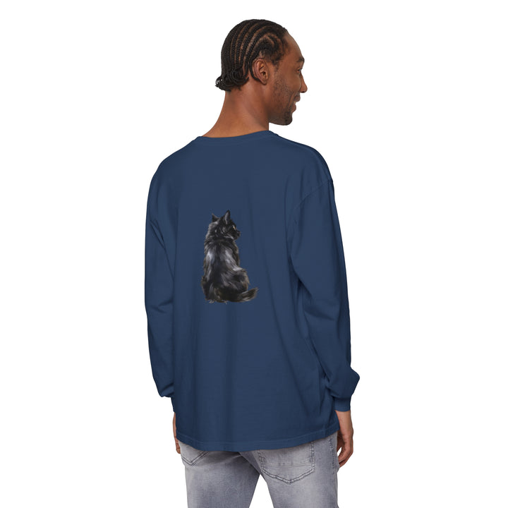 Black Cat Mystique Long Sleeve T-Shirt featuring a striking feline design