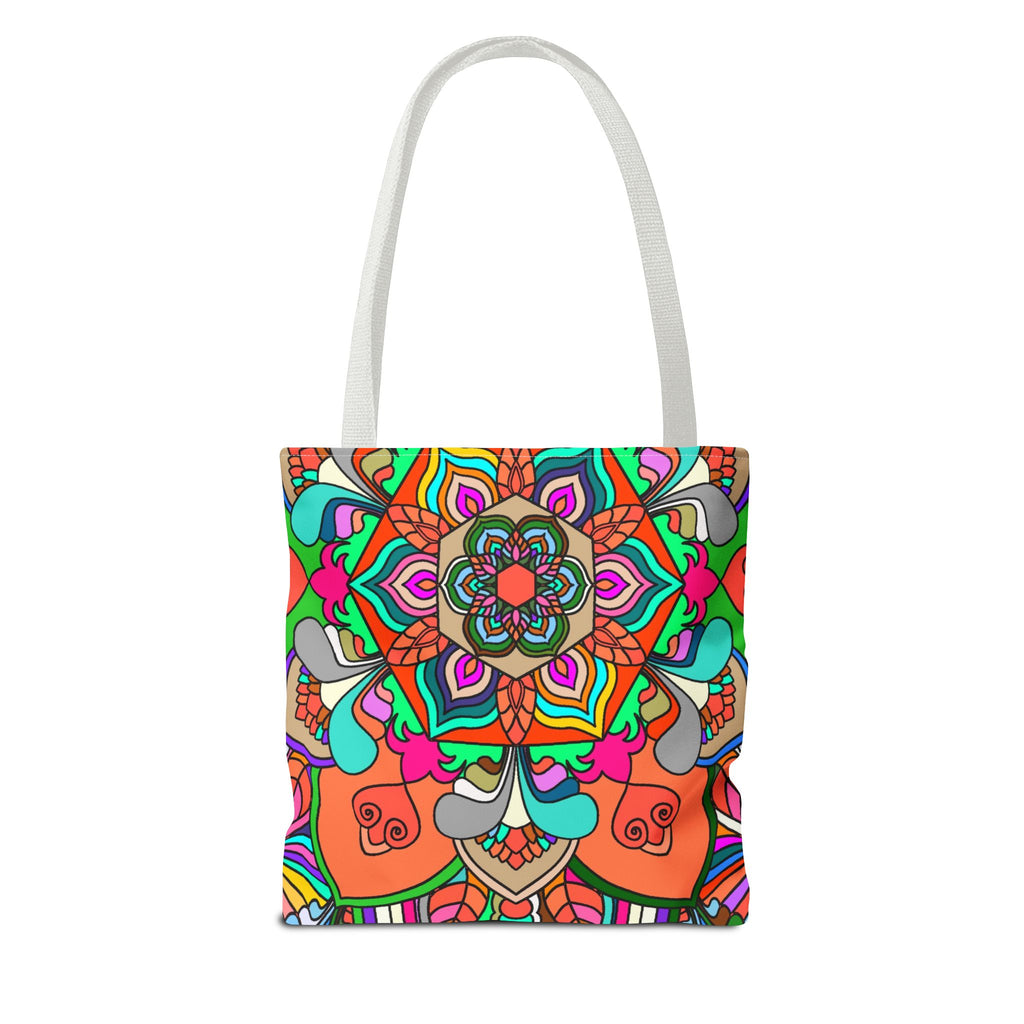 Colorful Mandala Tote Bag — Vibrant Boho All-Over Print Beach & Market Tote