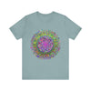 Vibrant Mandala Tee featuring colorful geometric art in bold, eye-catching hues