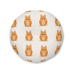 Cat Tufted Floor Pillow — Quiet Style for Calmer Rooms