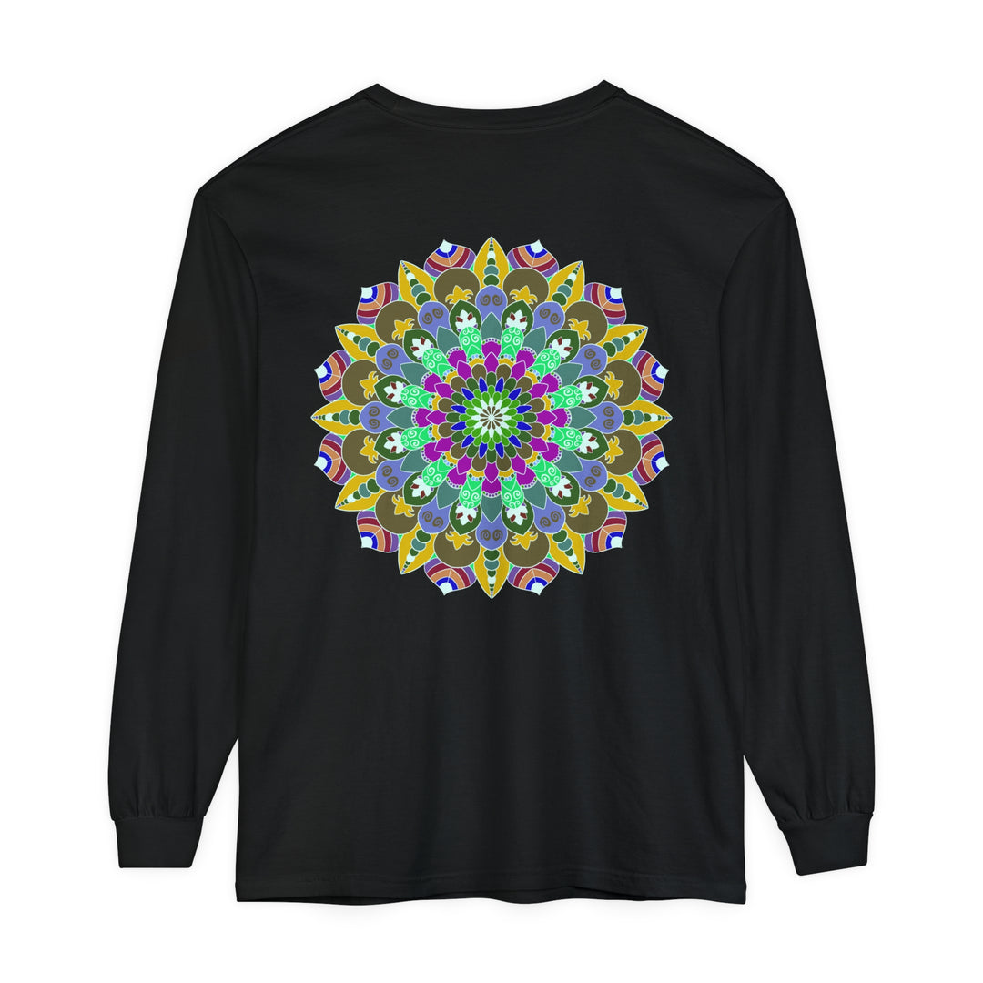 Colorful Mandala Long Sleeve T-Shirt - Spiritual Art 48