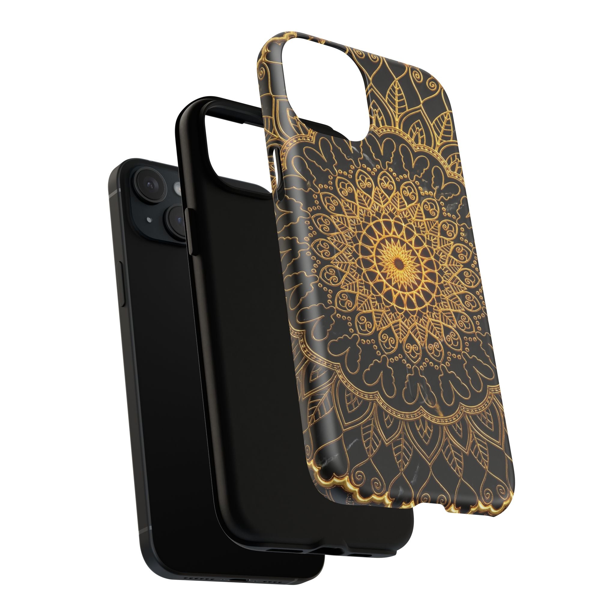 Mandala Gold Phone Case — Tough Magnetic iPhone Cover