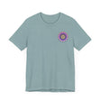A colorful mandala design t-shirt promoting spiritual peace and harmony