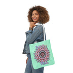 Mandala 'Love You Mom' Canvas Tote — Floral Mother's Day Gift Bag