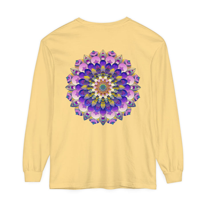 Colorful Mandala Long Sleeve T-Shirt - Psychedelic Art image 45