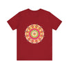 Vibrant Mandala T-Shirt featuring a colorful and intricate design perfect for adding a pop of color to your wardrobe