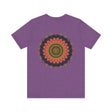 A beautiful and intricate mandala tee, symbolizing spiritual peace and harmony
