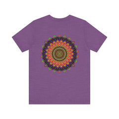 A beautiful and intricate mandala tee, symbolizing spiritual peace and harmony