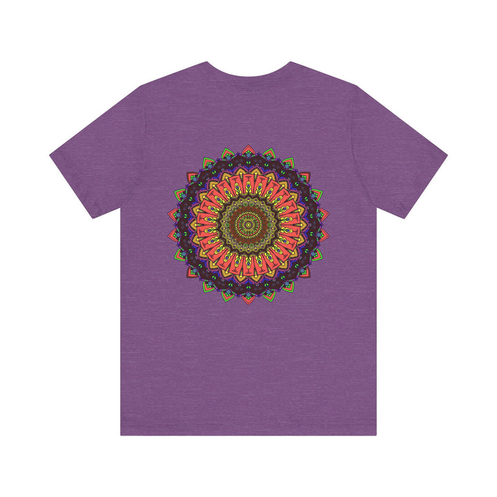 A beautiful and intricate mandala tee, symbolizing spiritual peace and harmony