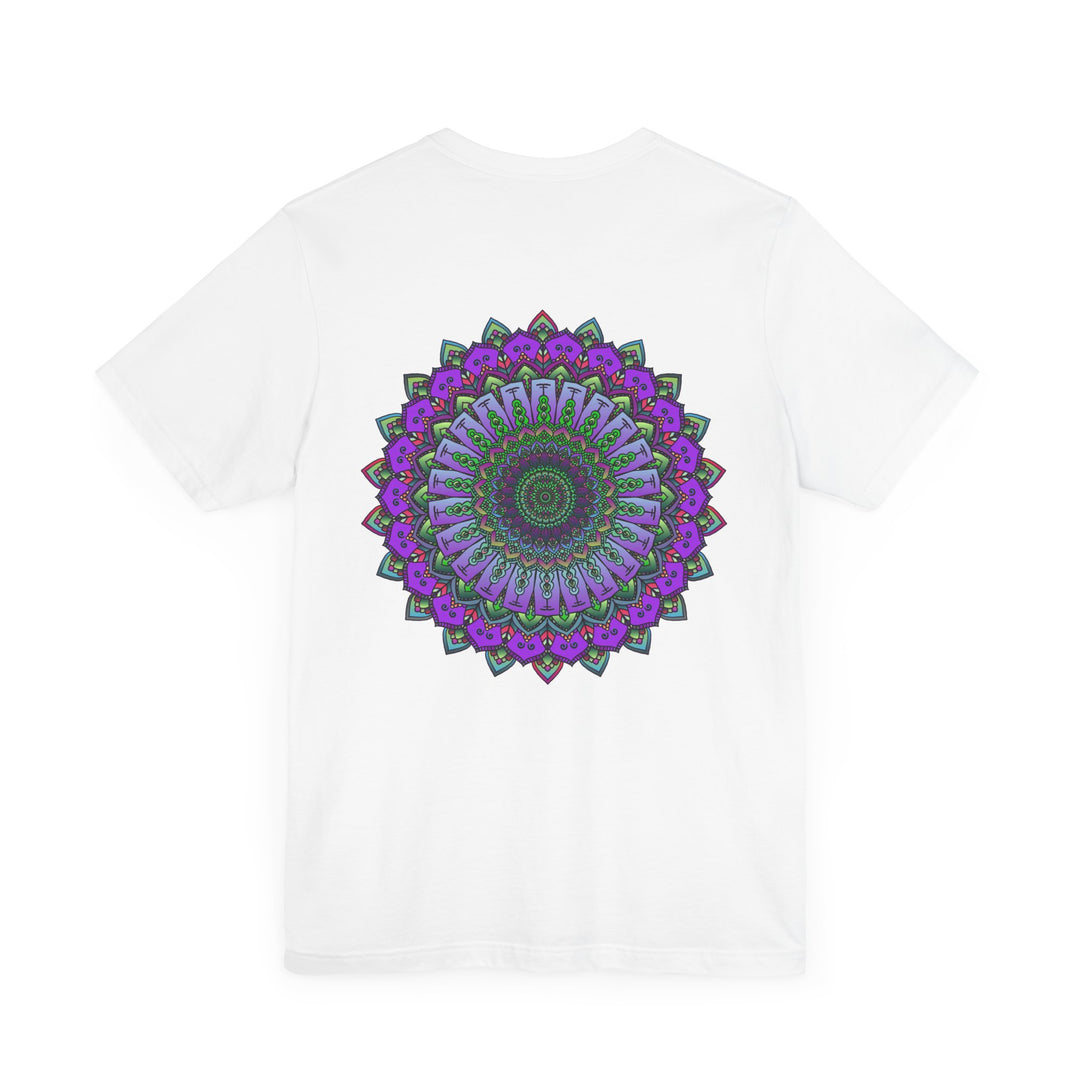 Beautiful mandala tee with intricate design representing spiritual peace and harmony for a calming and uplifting experience