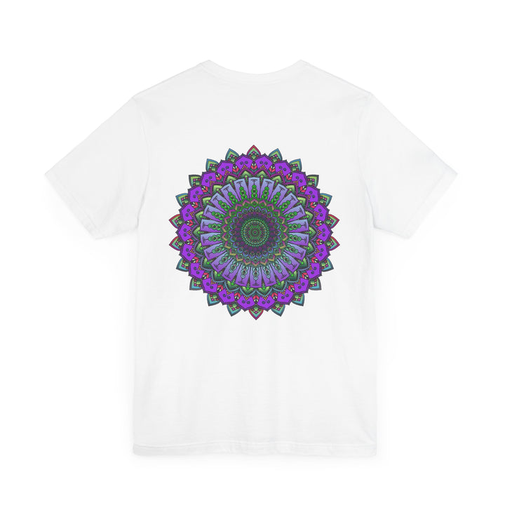 Beautiful mandala tee with intricate design representing spiritual peace and harmony for a calming and uplifting experience