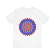 Vibrant and intricate mandala geometric design t-shirt in a variety of colors