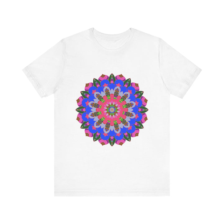 Vibrant and intricate mandala geometric design t-shirt in a variety of colors