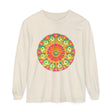 Intricate Mandala Long Sleeve T-Shirt featuring vibrant and detailed artistic design