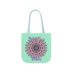 Mandala 'Love You Mom' Canvas Tote — Floral Mother's Day Gift Bag