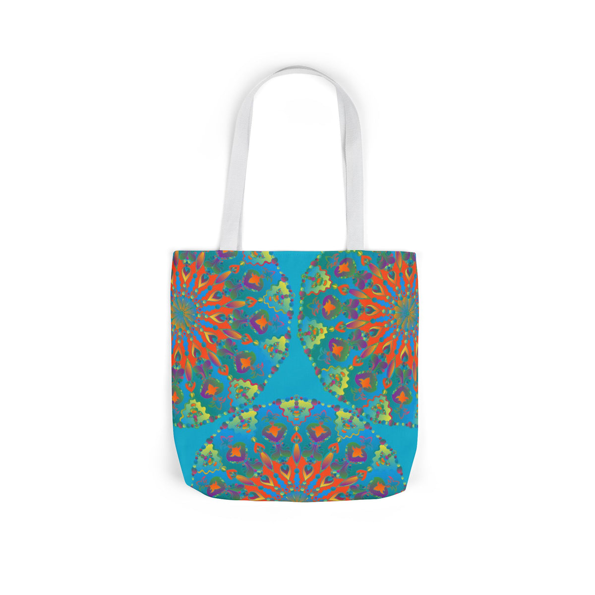Canvas Tote Bag in Bright Tropical Colors for Summer Fun