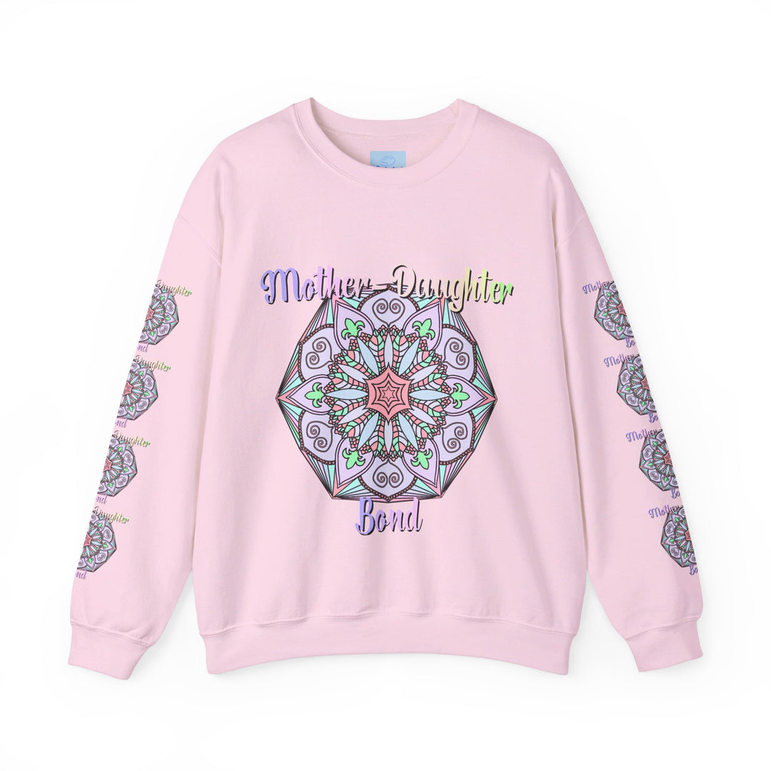 Mother and daughter embracing on a cozy crewneck sweatshirt, perfect birthday gift for Mom