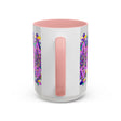  Mug Featuring Charming Mandala Art on Light Grey Background 