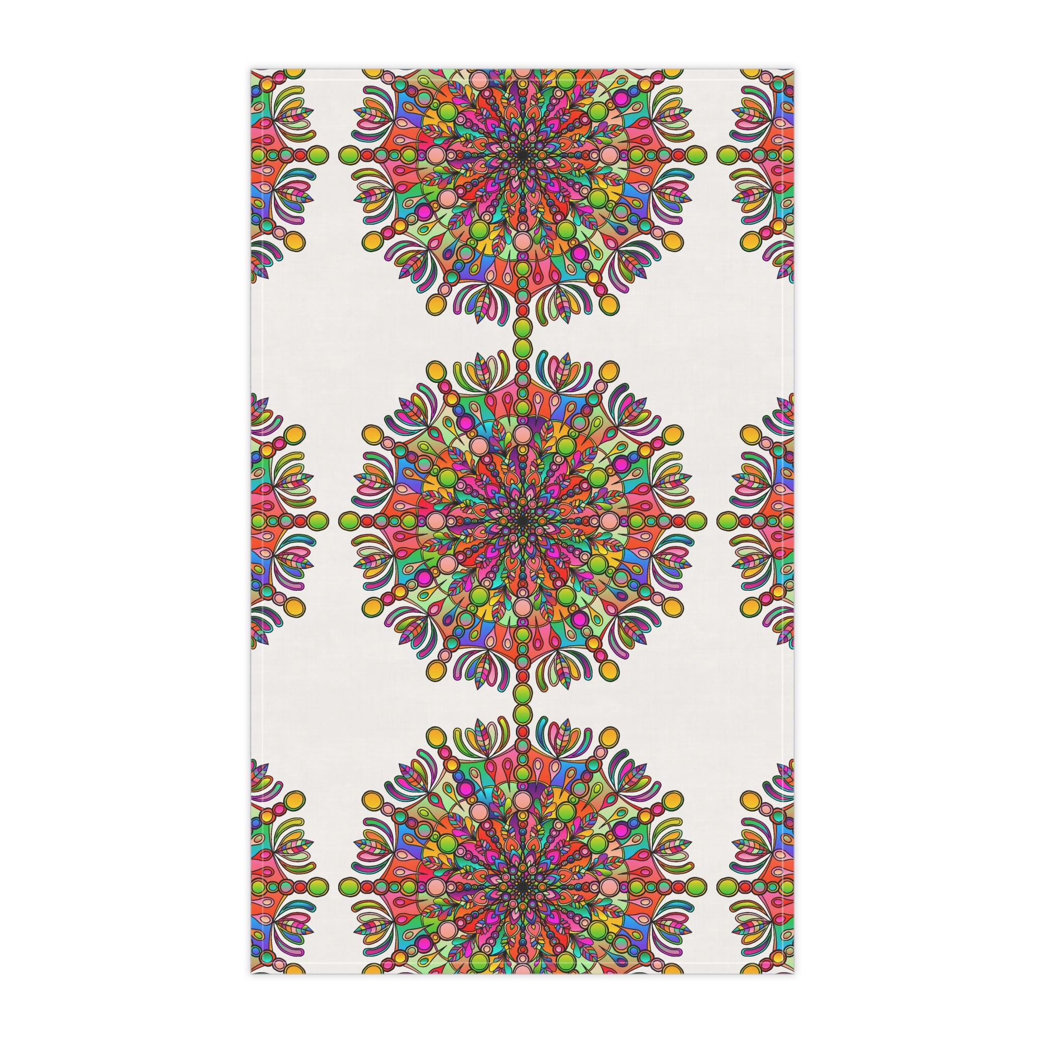 Colorful Mandala Cotton Tea Towels - Boho Kitchen Decor