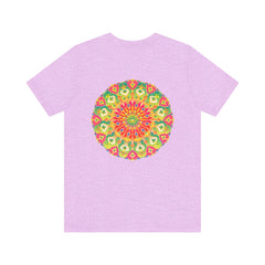 Vibrant mandala T-shirt featuring intricate spiritual design for peace and harmony