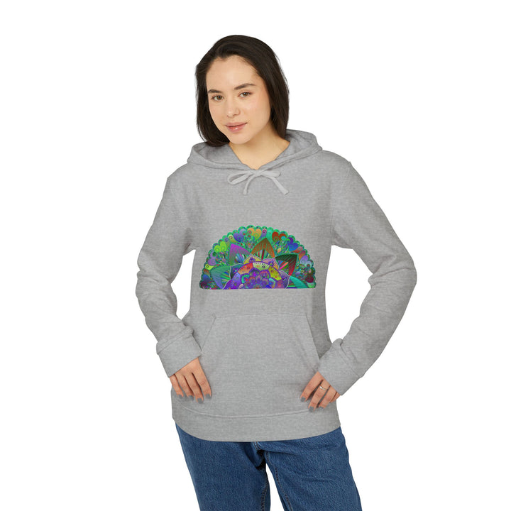 Colorful and stylish Psychedelic Mandala Adidas Fleece Hoodie